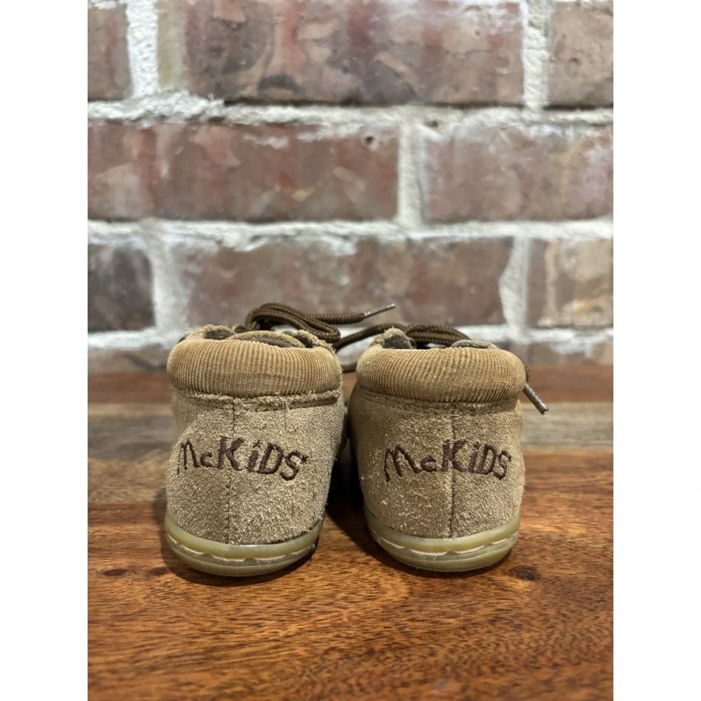 Vtg McDonalds Infant Shoes Size 2, McKids Brown Leather Shoes Rare 90s-00s Shoes